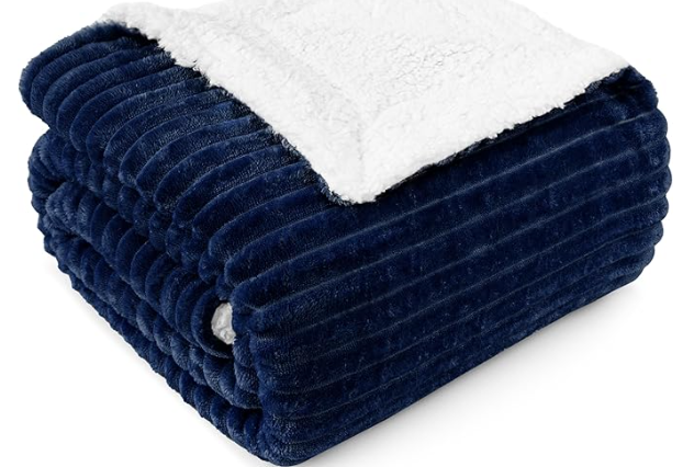 Tachyonized Sherpa Fleece Throw Blanket