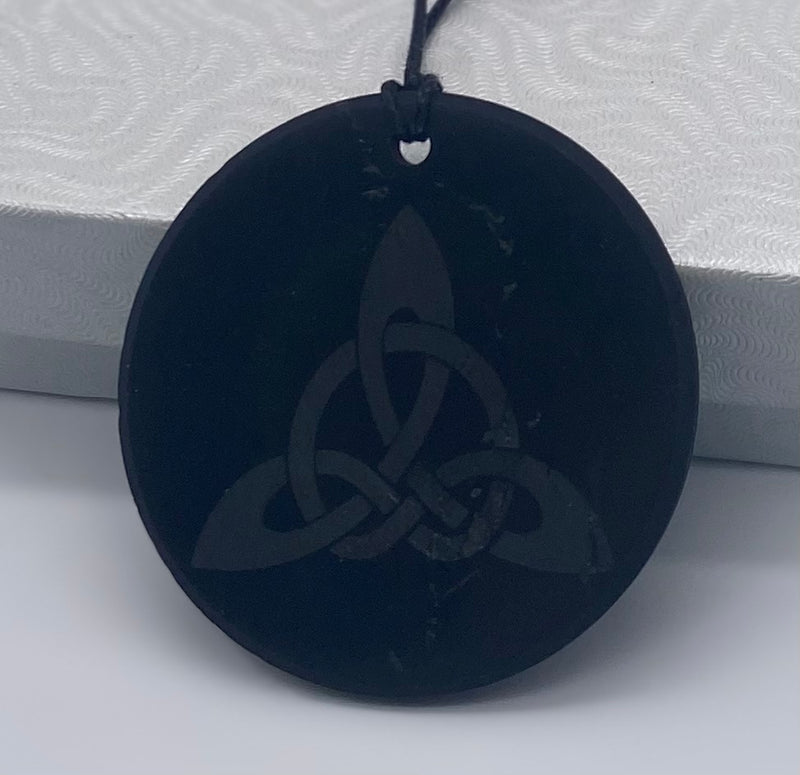 Shungite Tachyon Circle Pendant