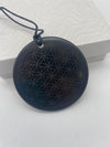 Shungite Tachyon Circle Pendant