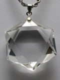 Tachyon True Clear Quartz Merkaba Pendant