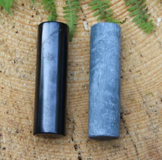 Shungite Tachyon and Soapstone cylinders harmonizers meditation "The Rods of the Pharaoh"