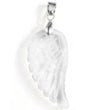 Crystal Quartz Angel Wing Pendant