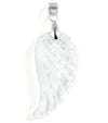 Crystal Quartz Angel Wing Pendant