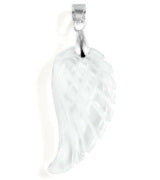 Crystal Quartz Angel Wing Pendant