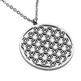 Flower of Life" Stainless Steel Necklace and Pendant