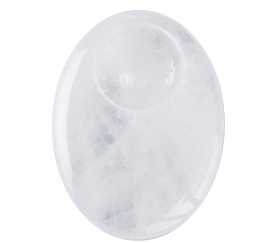 Clear Quartz Relaxation Stone with Tachyon Pair