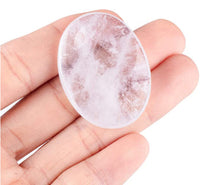 Clear Quartz Relaxation Stone with Tachyon Pair