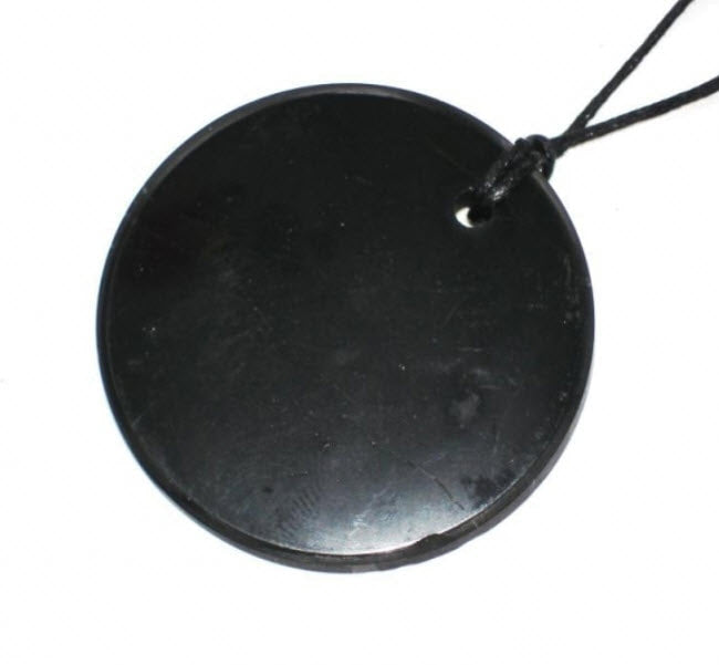 Shungite Tachyon Circle Pendant and Bracelet (Optional Combo)