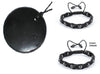 Shungite Tachyon Circle Pendant and Bracelet (Optional Combo)