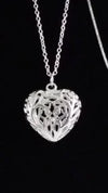 Puffy Sterling Silver 925 heart