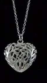 Puffy Sterling Silver 925 heart