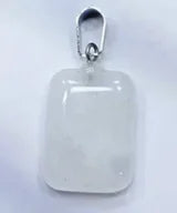 Crystal Quartz Rectangular Pendant