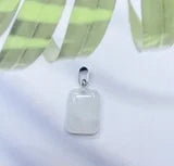 Crystal Quartz Rectangular Pendant