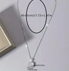 Cubic Zirconia Square Pendant Necklace For Women